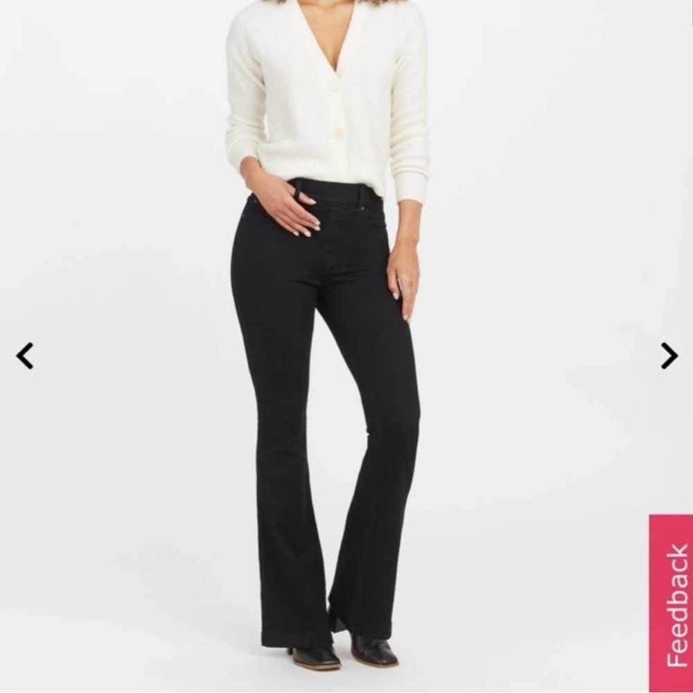 Women’s Spanx black flare jean pant